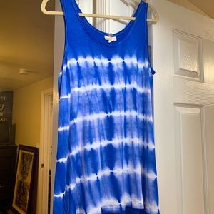 Tye dye style tunic top